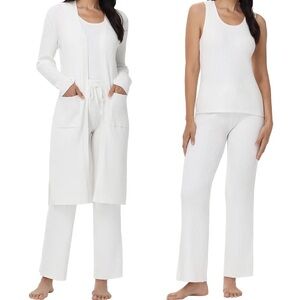 525 Women's 3-piece Lounge Set, Cream, Small - NWT